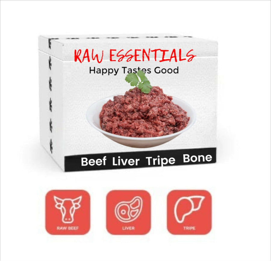BLT Beef, Liver & Tripe + Ground Bone.
